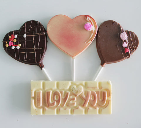 Chocolate Heart Lollipops (1 Pc)