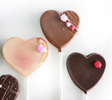 Chocolate Heart Lollipops (1 Pc)