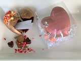 Small Chocolate Heart filled with mini hearts - FPO only